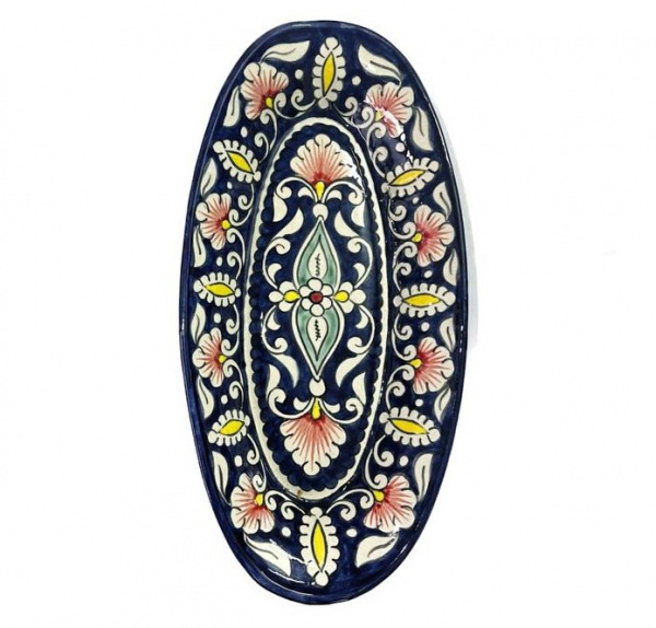 Блюдо овальное "Риштан", малое
